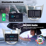 Podofo Android 15 Car Stereo, 9-Inch HD Touchscreen, 2GB RAM, 64GB Storage, Wireless Apple CarPlay, Android Auto, GPS Navigation, WiFi, FM/RDS Radio, AHD Backup Camera for Hyundai Accent 2012-2017