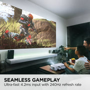 ViewSonic PX749-4K UHD 4K Gaming Video Projector, 4000 ANSI Lumens, HDR/HLG Support, 16:9 Aspect Ratio, 1.3x Optical Zoom, USB-C Connectivity, Harman-Tuned Speaker