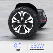 MAGIC HOVER HG2-Black Warrior Off-Road Hoverboard, Black, 8.5