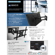 Mount-It! MI9903X TVs Swivel Wall Bracket 600x400 VESA