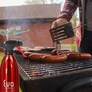 Evo Oil Sprayer Bottle, Non-Aerosol, 18/8 Stainless Steel, Red, 16-Ounce Capacity, 8113RD