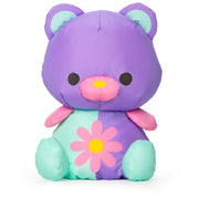 Spin Master Ltd Swisheez Teddy Bear Plush Toy, Retro-Inspired, Purple and Teal with Pink Accents, 7 in