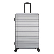 Protege PG54100147016SS Vacationer 24-Inch Expandable Hardside Luggage, Silver, 360-Degree Spinner Wheels
