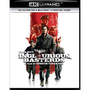 Inglourious Basterds 4K Ultra HD Movie, Blu-ray, Digital Copy, Action Thriller Directed by Quentin Tarantino, Starring Brad Pitt, 2-Disc Set, 61207011000