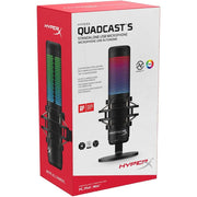 HyperX HMIQ1S-XX-RG/G QuadCast S RGB USB Condenser Microphone, Black