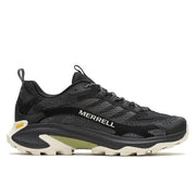 Merrell Moab Speed 2 Hiking Shoe, Lightweight Breathable Recycled Upper, Vibram TC5+ Outsole, Black, Size 13, J037525W