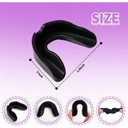 Jutoe Athletic Mouthguard, Sport Mouth Guards for Youth, Black Silicone, Pack of 10 - Durability