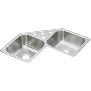 Elkay DE217323 Dayton Elite Drop-In Stainless Steel 32 in. 3-Hole Double Bowl Kitchen Sink