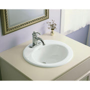 KOHLER K-2917-4-0 Radiant Self-Rimming Bathroom Sink, White