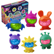 Power Your Fun Glitter Gobblers Blind Box Squishy Toys 6 Pack, Interchangeable Glitter-Filled Toys for Kids - 3 Years and Up