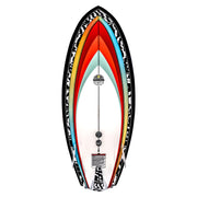 Hyperlite Shim 5.3 Wakesurf Board, DuraShell Construction, Fast Rocker, Vented Tail Channels, Machined EVA Traction Pad, 25350223