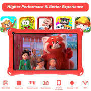 Thunrlge K708 7-Inch Kids Tablet, Android Tablet, 3+5 RAM 64GB ROM (TF CARD 256GB) Google Certified (Red)