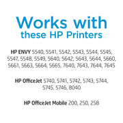 HP N9H64FN#RFD 62 Original Black & Tri-Color Ink Cartridge Combo Pack for HP ENVY & Office Jet Printers