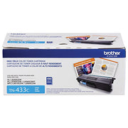 Brother TN433C Original Toner Cartridge, Cyan