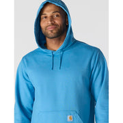 Carhartt Relaxed-Fit Garment-Dyed Graphic Long-Sleeve Hooded Sweatshirt - Horizon Blue - L