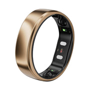 RingConn Gen 2 Air Smart Ring, Ultra-Thin Titanium, AI Health Tracker with 10-Day Battery, IP68 Waterproof, Dune Gold, Size 8, RCA-02