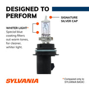 Sylvania A39596B16F1 9007 SilverStar Halogen Headlight Bulb, 2 Pack