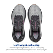 Brooks Revel Max Running Shoes for Women, Harbor Mist Grey Metallic, Medium Width, Size 6, 120470-060