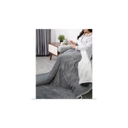 MaxKare N1015250 Electric Heated Blanket, Grey & White 50
