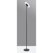 Simplee Adesso HW-F4015RB RGB Black Floor Lamp, 6 Automatic Color Modes, 12W LED, 1000 Lumens, 71 Inch, Modern Design