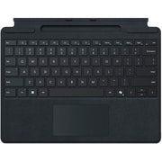 Microsoft Surface Pro Keyboard with Mechanical Backlit Keys, Alcantara Cover, Pen Storage Tray, Bluetooth, Black, 8XB-00139
