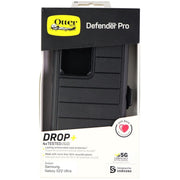 OtterBox Defender Pro Series Holster Case, Rugged Matte Black, Wireless Charging Compatible, for Galaxy S22 Ultra, 77-86590