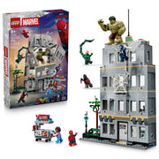 LEGO Marvel Spider-Man vs Hulk Epic Clash Building Toy, 534 Pieces, Ages 8+, Includes 5 Minifigures and Large Hulk Figure, 76350