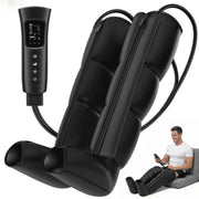Naipo Air Compression Leg Massager, Full Leg Recovery System with 3 Modes, 6 Pressure Levels, Timer Settings, Black