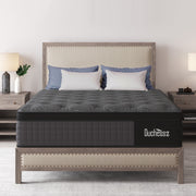 Duchessz 14 Inch King Hybrid Mattress with Gel Memory Foam Medium Firm Gray & Black A1-14K-GY