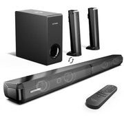 Ultimea Apollo S50 4.1ch Sound Bar for Smart TV with Subwoofer, 2-in-1 Detachable Bluetooth 5.3 Soundbar, Black
