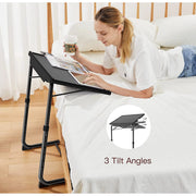 Pipishell HNTT29822 2 Pack Portable Foldable 6 Height & 3 Tilt Angles Adjustable TV Tray Table Set