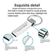 MAOLAI USB Flash Drive, 1TB High Capacity, Zinc Alloy Metal Body with Keychain Loop, Compatible with Windows macOS Linux Android