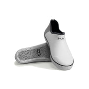 HUK Rogue Wave Waterproof Fishing Shoes, Slip-On, White, Size 12, Neoprene Rubber Upper, Grip-X Non-Marking Outsole, EVA Footbed