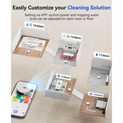 Redkey Redkey R11 2-in-1 Robot Vacuum and Mop, 15000Pa Suction Power, LDS Laser Navigation Self-Empty Robot Vacuum