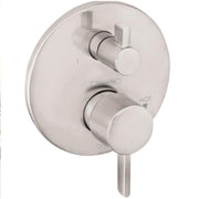 hansgrohe 04447820 Trim Only, 3/4 in Connection, MNPT x NPT Connection, Lever Handle, 2-Handle, Metal, Brushed Nicke