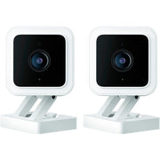 Wyze WYZEC3X2 Cam v3 w/Color Night Vision, 1080p HD Indoor/Outdoor Security Camera, 2-Pack, White