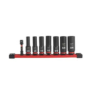 Milwaukee 49-66-7024 Shockwave Impact Duty 3/8 in. SAE Deep Impact Rated Socket Set (8-Piece)