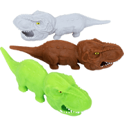 Hedstrom Big Head Dinosaur Super Realz Green Novelty Toy with Realistic Sand-Filled Texture, Durable Educational Play Figure, 7.75 in, 51-5085PDQW