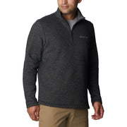 Columbia Great Hart Mountain III Half Zip Fleece Pullover, Black Heather, 4X Tall, 1625233