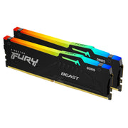 Kingston Fury Beast DDR5 32GB (2x16GB) 5600MT/s CL36 RGB Desktop Memory Kit, Black