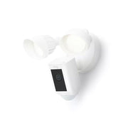 Ring Floodlight Cam Wired Plus Bundle with Security Window Decal and Cleaning Cloth