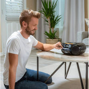 Philips AZ328 Portable Boombox with CD and Cassette Player for MP3-CD, CD, and CD-R/RW