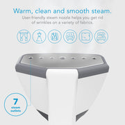 Steamfast Virtuoso Handheld Garment Steamer, 1000W, 10oz Removable Tank, Automatic Shut-Off, 30-Second Heat-Up, White, SF1-1003-43