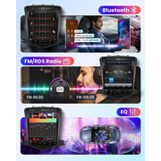 Podofo Cruze J300 Android Car Stereo Radio, 9.7 Inch IPS Touch Screen, 4GB RAM, 64GB Storage, Wireless Carplay