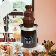 G T Plus Limited GT65599 Way To Celebrate 3-Tier Classic Compact Chocolate Fountain, Brown and Silver