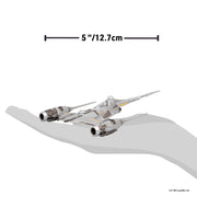 Jazwares Star Wars Micro Galaxy Squadron The Mandalorian N-1 Starfighter vs Pirate Snub Fighter Battle Pack with Detachable Grogu and Articulated Micro Figures SWJ0517