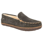 Minnetonka Sheepskin Terese Slippers for Ladies - Charcoal - 9M