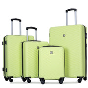 Travelhouse TH2202LG 4 Piece Hardshell Luggage Set Hardside Lightweight Suitcase with TSA Lock Spinner Wheels