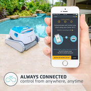 Maytronics Dolphin Proteus DX5i Robotic Pool Vacuum Cleaner with Wi-Fi Control, Wall Climbing, Waterline Scrubber, Top-Load Filtration, for In-Ground Pools up to 50 ft