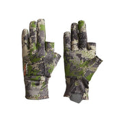 Sitka Gear Fanatic Glove with GORE OPTIFADE Concealment, Half-Finger Design, Water Repellent, Optifade Cover, Large, 81580610